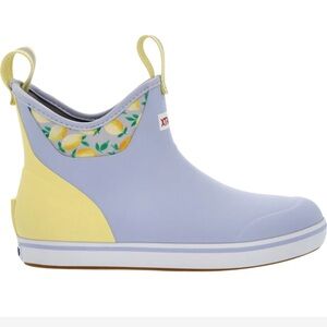 XTRATUF Lemon Print Ankle Rain Boot/boating boot